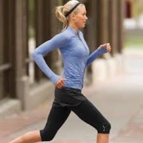 Athleta Tops - ATHLETA Fastest Track Athletic Jacket Women's size S Lavender 1/2 Zip Shirred